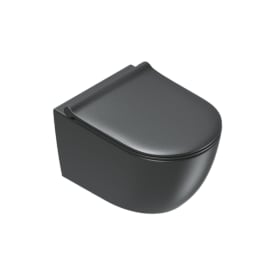 Catalano Sfera 50 væghængt toilet, uden skyllekant, sort