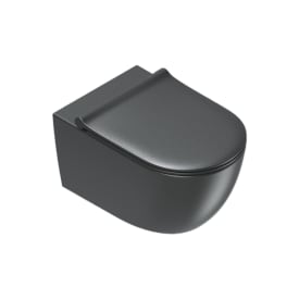 Catalano Sfera 50 væghængt toilet, uden skyllekant, sort