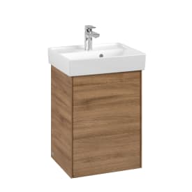 Villeroy & Boch Collaro tvättställsunderskåp, 41x34,4 cm, vänster, mörk ek