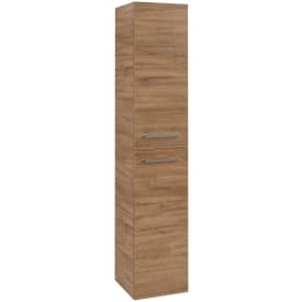 Villeroy & Boch Avento A894 højskab, 34,6x176 cm, højre, mørk eg