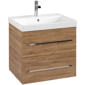 Villeroy & Boch Avento A889 servantskap, 57,6x48,2 cm, mørk eik