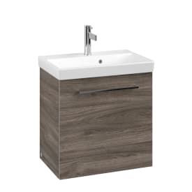Villeroy & Boch Avento A888 tvättställsunderskåp, 52,6x38,2 cm, vänster, grå ek