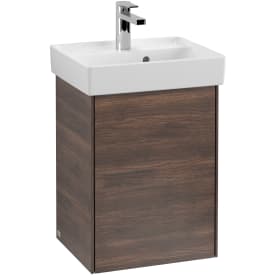 Villeroy & Boch Collaro tvättställsunderskåp, 41x34,4 cm, vänster, brun ek