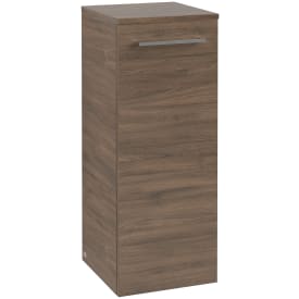 Villeroy & Boch Avento A895 veggskap, 34,8x88,8 cm, venstre, brun eik