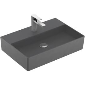 Villeroy & Boch Memento vegghengt servant, 60x42 cm, med CeramicPlus, grå