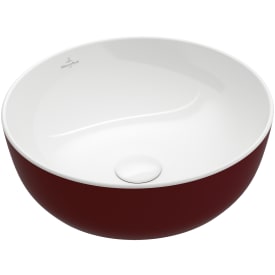 Villeroy & Boch Artis håndvask, Ø43 cm, mørkerød