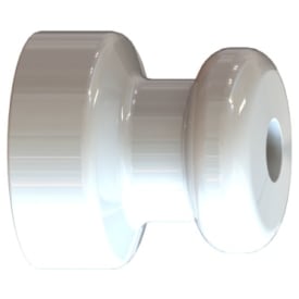 Isolatorknop hvid, Ø31 mm højde 31 mm