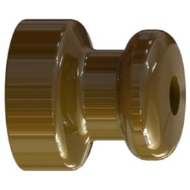 Isolatorknop brun, Ø31 mm højde 31 mm