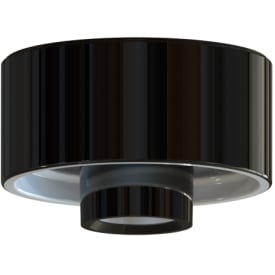 Loft- og Vægarmatur sort glasur med 99 mm gevind IP20 E27