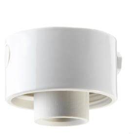 Loft- og Vægarmatur hvid glasur 84,5 mm gevind IP54 E27
