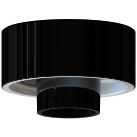 Loft- og Vægarmatur sort glasur med 845 mm gevind IP20 E27