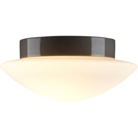 Plafond Solhem grå, mat opalglas LED 12W 3000K