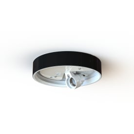 Loft- og Vægarmatur sort glasur m. 1855 mm gevind IP44 E27