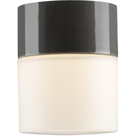 Loft- og Vægarmatur Opus 100/125 grå, mat opal LED 8W 2700K