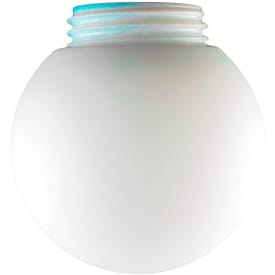 Skærm glob blank opal gevind 84,5 mm Ø150 mm højde 133mm