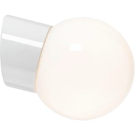 Vægarmatur Classic Glob hvid, 150 blank opal E27