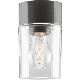 Saunaarmatur Opus 100/175 grå, klart glas E27