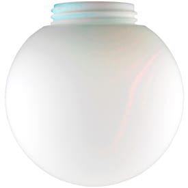 Skærm glob mat opalglas gevind 99 mm Ø200 mm højde 190 mm