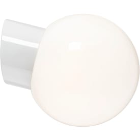 Vægarmatur Classic Glob hvid, 180 blank opal LED 8W 3000K