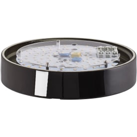 Loft- og Vægarmatur sort glasur m. 1855 mm gevind IP44 LED