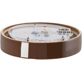 Loft- og Vægarmatur brun glasur med 185,5 mm gevind IP44 LED