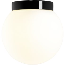 Loftarmatur Classic Glob sort, 300 mat opalglas LED 12W 3000K