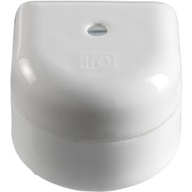 Koblingsdåse porcelæn halvrund, 4x3x2,5 mm2 400V IP20 hvid