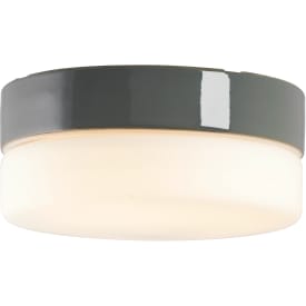 Loft- og Vægarmatur Opus 200/100 grå, mat opal LED 12W 2700K