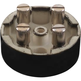 Koblingsdåse porcelæn rund Ø50 mm, 4x3x2,5 mm2 400V IP20 sort