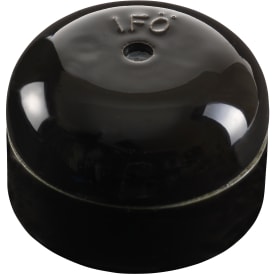 Koblingsdåse porcelæn rund Ø55 mm, 4x3x2,5 mm2 400V IP20 sort