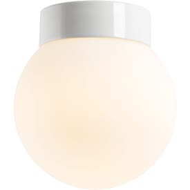 Loft- og Vægarmatur Classic Glob hvid, 200 mat opal LED10W 3000K
