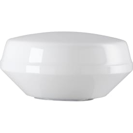 Skærm blank opal metallgevind 99 mm Ø265 mm højde 130 mm