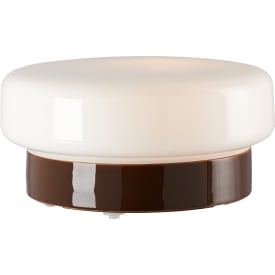 Saunaarmatur Classic brun, mat opalglas E14