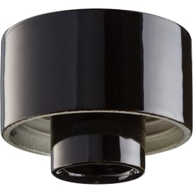 Loft- og Vægarmatur sort glasur med 845 mm gevind IP44 E27