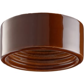 Loft- og Vægarmatur brun glasur med 84,5 mm gevind IP20 LED