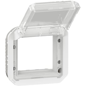 Plexo55 Mosaic adapter transparent 2 modul hvid