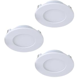 Eglo Fueva-Z LED indbygningsspot sæt, dæmpbar Ø85, 390lm, hvid