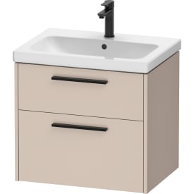 Duravit D-Code tvättställsunderskåp, 63,4x46 cm, matt beige