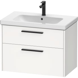 Duravit D-Code møbelpakke, 80x48 cm, mat hvid