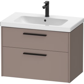 Duravit D-Code möbelpaket, 80x48 cm, matt brun