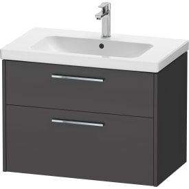 Duravit D-Code möbelpaket, 80x48 cm, matt svart