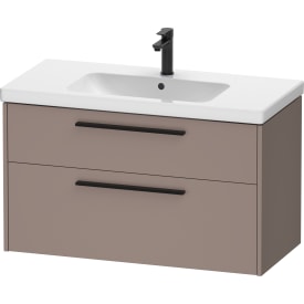 Duravit D-Code møbelpakke, 100x48 cm, mat brun