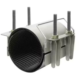 88-110/200mm AVK Bandagemuffe, 2-delt FS20, AISI316, EPDM