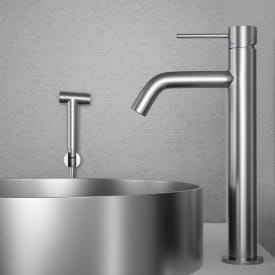 Scandtap Voyage B servantbatteri med sidedusj, uten bunnventil, rustfritt stål