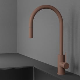 Scandtap Accent D køkkenarmatur, udtrækstud, mat brun