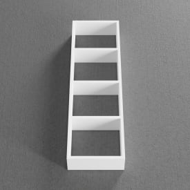 Scandtap Solid D3 skuffeindsats, 9,7x32,6 cm, mat hvid