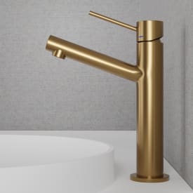 Scandtap Vector håndvaskarmatur, børstet messing