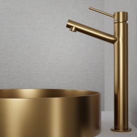 Scandtap Vector tvättställsblandare, borstad mässing