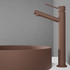 Scandtap Vector håndvaskarmatur, mat brun