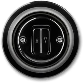 ABB Decento dubbel tryckknapp, svart